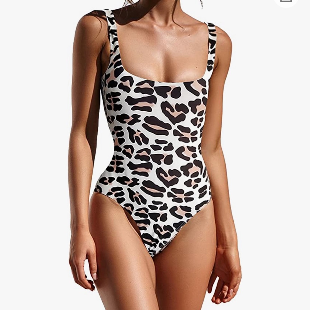 Animal Print One Piece Swimsuit